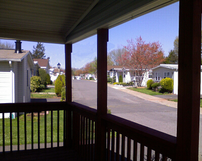 View from porch of 14633 National Drive
